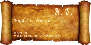 Mogán Verner névjegykártya
